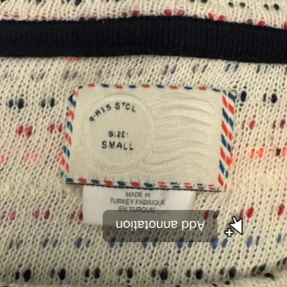 Anthropologie Sweater Women's S small Postmark Malu spacedye peekaboo sleeve